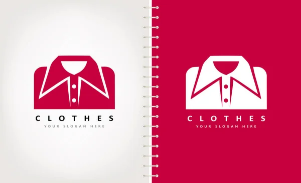 Λογότυπο Πουκαμίσου Σχεδιασμός Ρούχων — Διανυσματικό Αρχείο