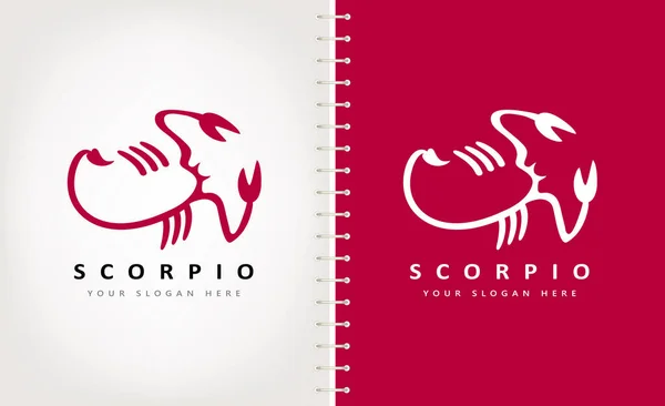 Vettore Del Logo Scorpione Disegno Animale Vettoriale Stock