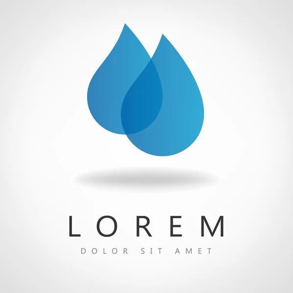 Su damlası vektör illüstrasyonu