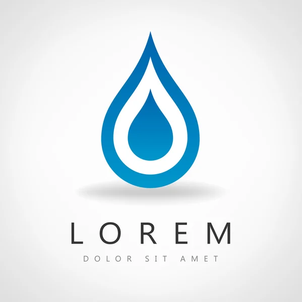 Su damlası vektör illüstrasyonu