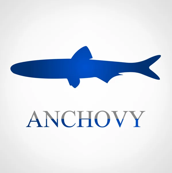 Símbolo de anchoa — Archivo Imágenes Vectoriales