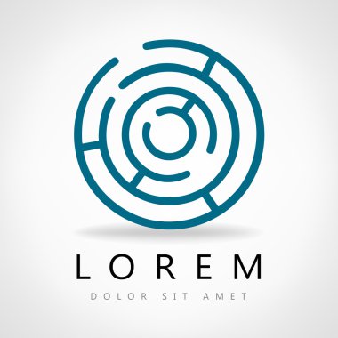 Labirent soyut. Bulmaca bilmece mantık.