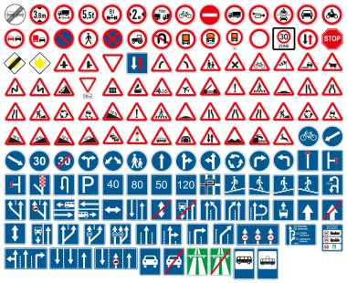Road signs clipart