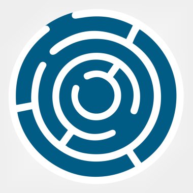 Labirent soyut. Bulmaca bilmece mantık.