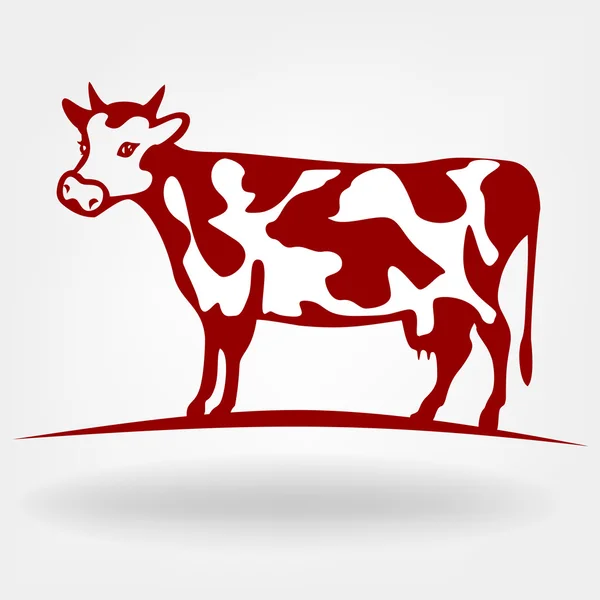 Vetor de vaca — Vetor de Stock