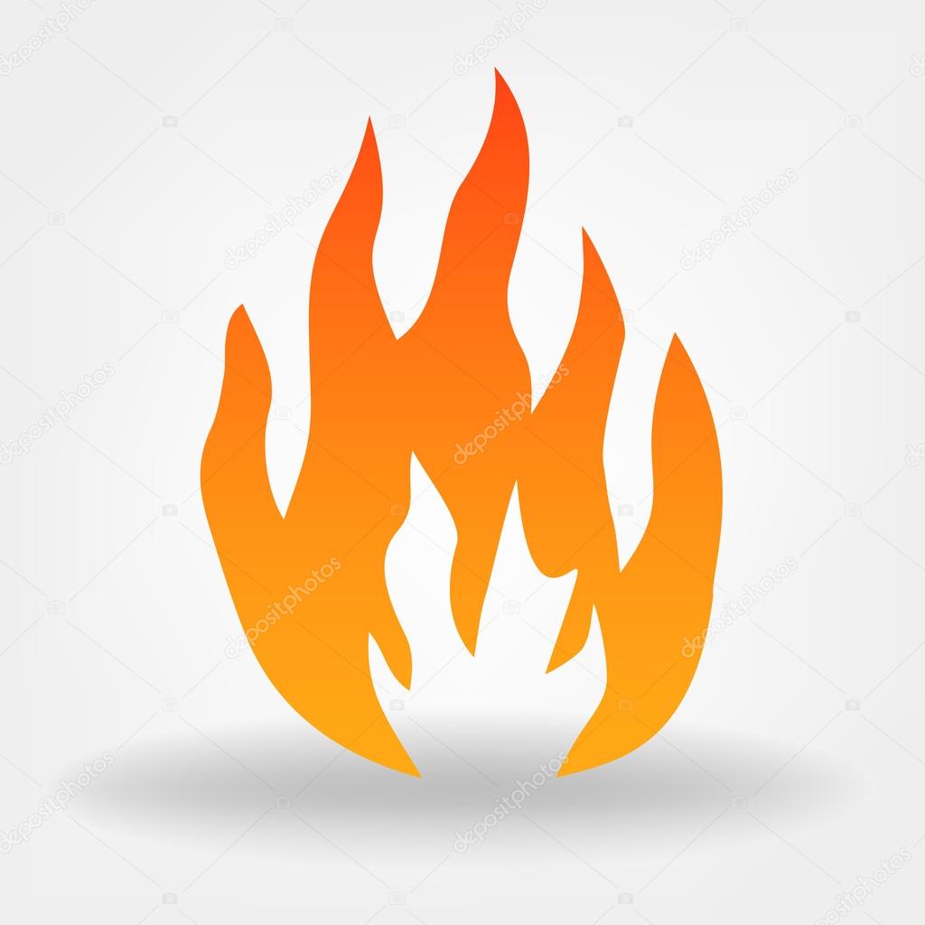 Fire image. Flames vector.