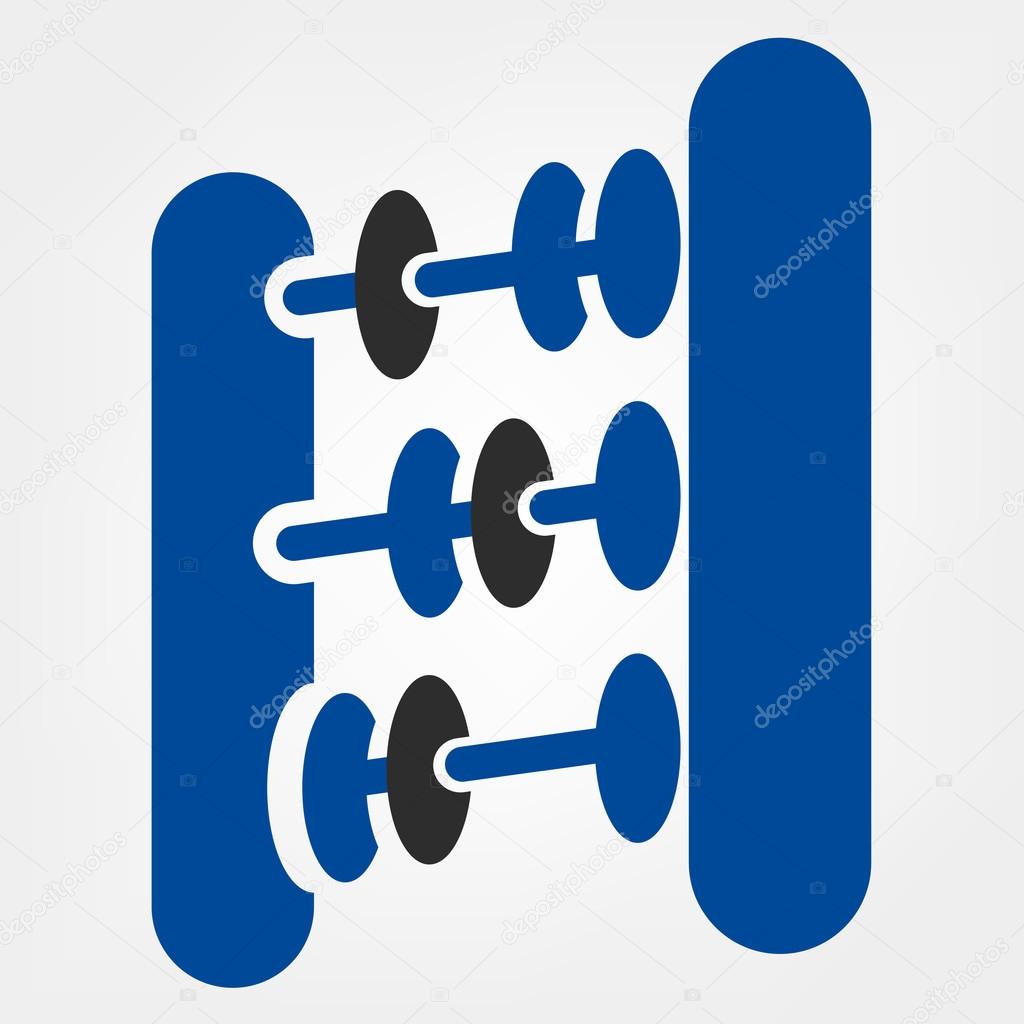 Abacus vector symbol