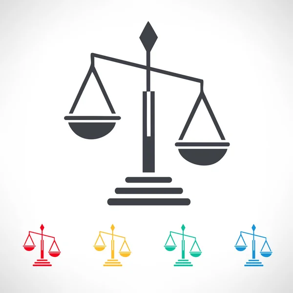 Scale of justice symbol — Stock Vector