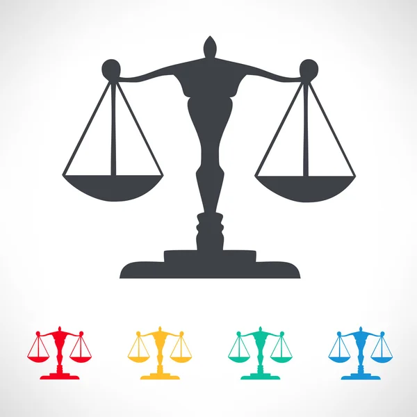 Scale of justice symbol — Stock Vector