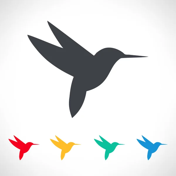 Значок колибри — стоковый вектор