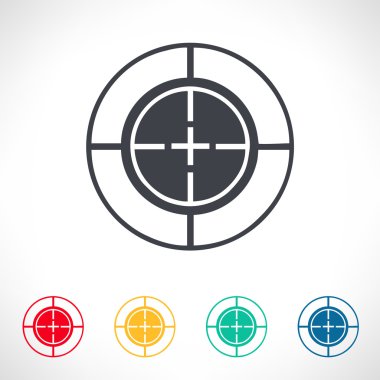 hedef simgesi. vektör illüstrasyonu