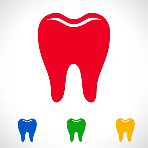 Símbolo dos dentes. ilustração vetorial . — Vetor de Stock