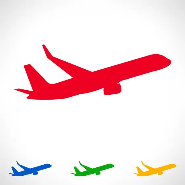 Símbolo del avión. ilustración vectorial . — Vector de stock