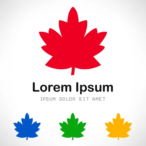 Maple leaf sembolü. vektör çizim. — Stok Vektör