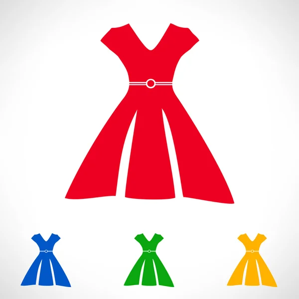 Símbolo vestido — Vetor de Stock