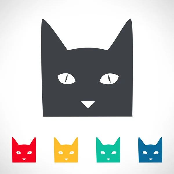 Символ кота - векторная иллюстрация котенка — стоковый вектор