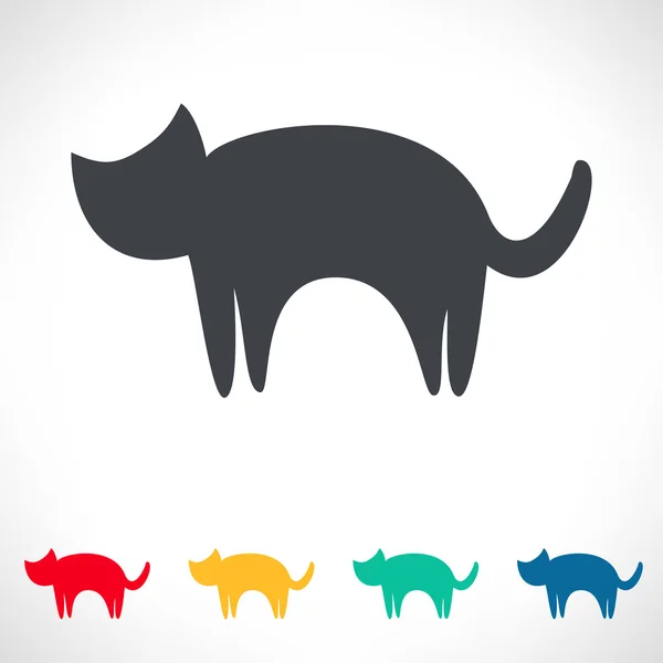 Kat symbool - kitten vectorillustratie — Stockvector
