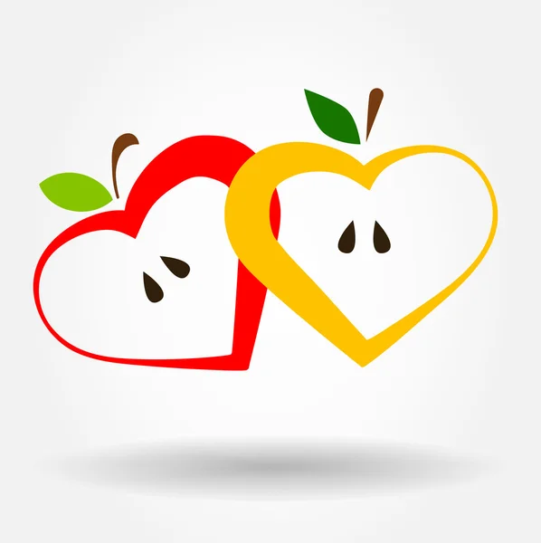 Simbolo Apple. Illustrazione vettoriale . — Vettoriale Stock