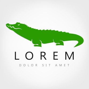 vector afbeelding van een krokodil