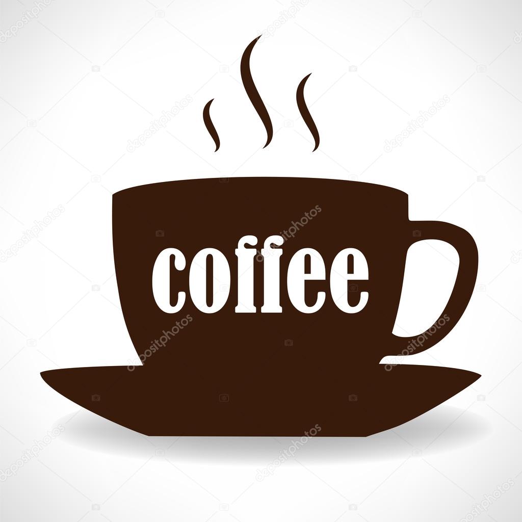 Coffee cup vector logo design template Cafe shop emblem 