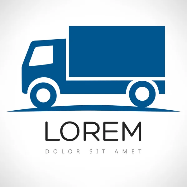 Modèle de conception de logo vectoriel camion — Image vectorielle