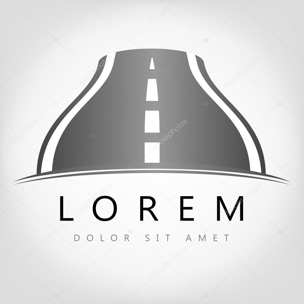 Road symbol. Tarred road logo.