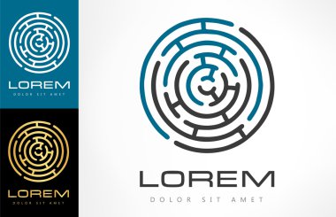 Labirent soyut. Bulmaca bilmece mantık.