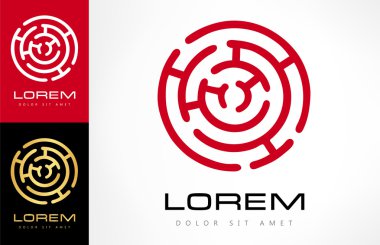 Labirent soyut. Bulmaca bilmece mantık.