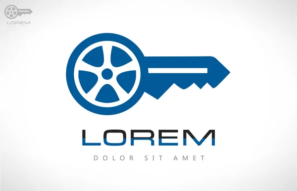 Araba anahtarları araba logosu.