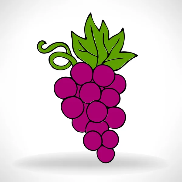 Grape symbol illustration — Stock vektor