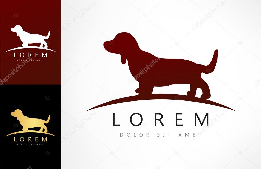 Dog logo ,vector illustration