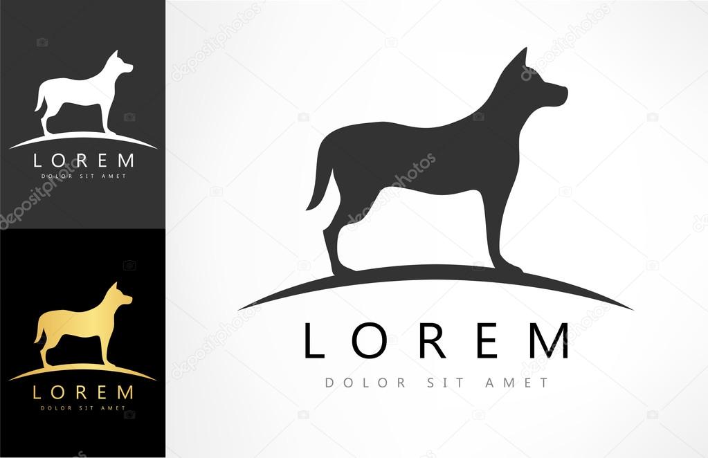 Dog logo ,vector illustration