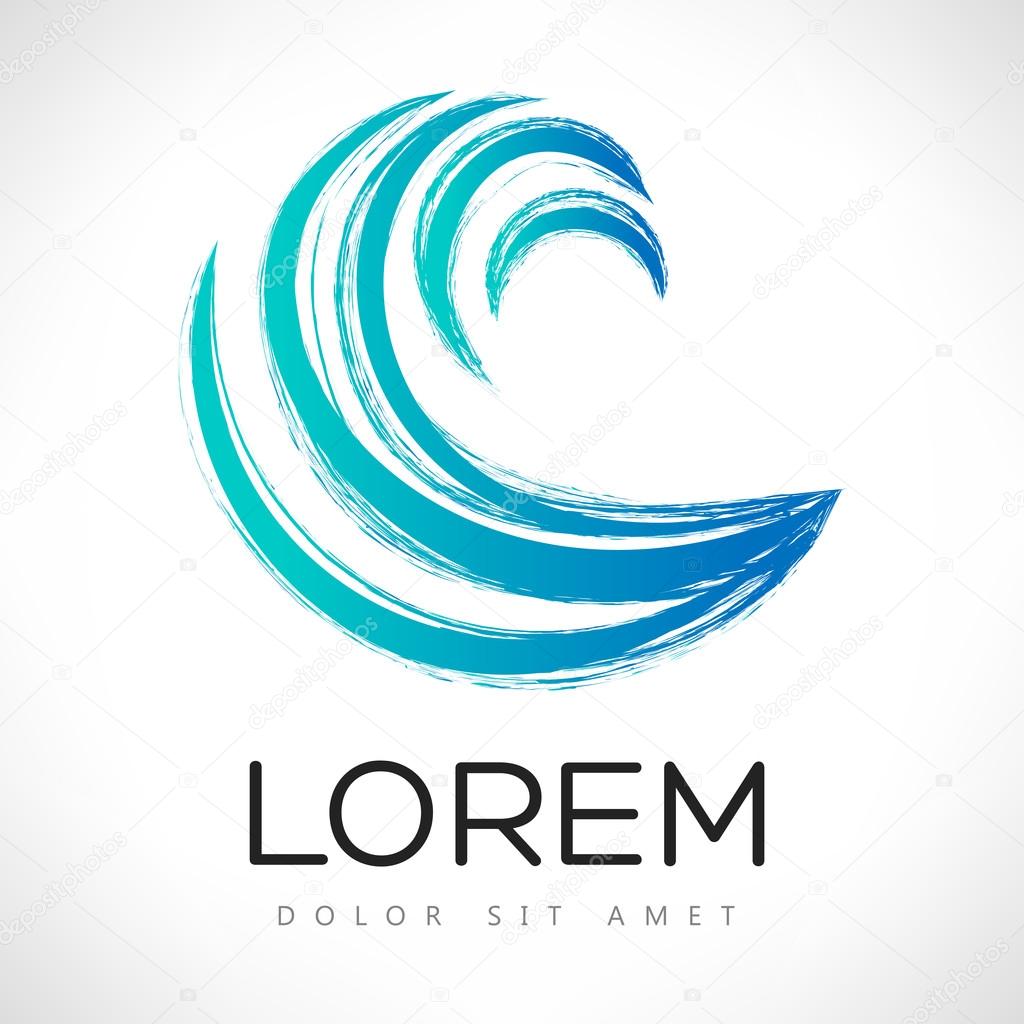 Wave vector symbol. Business Icon.