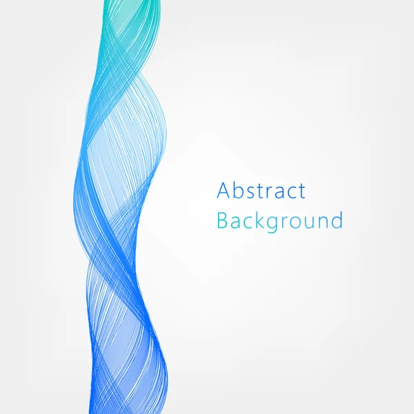 Abstract background with blue wave — Stock Vector