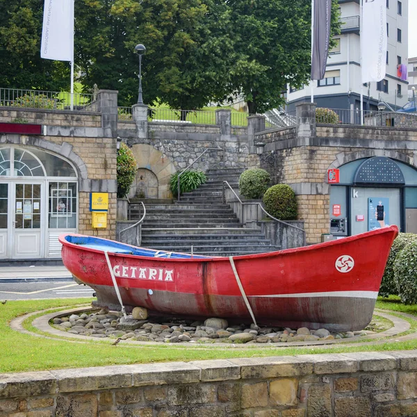 Getaria Espagne Juillet 2021 Bateau Pêche Traditionnel Accueille Les Visiteurs — Photo