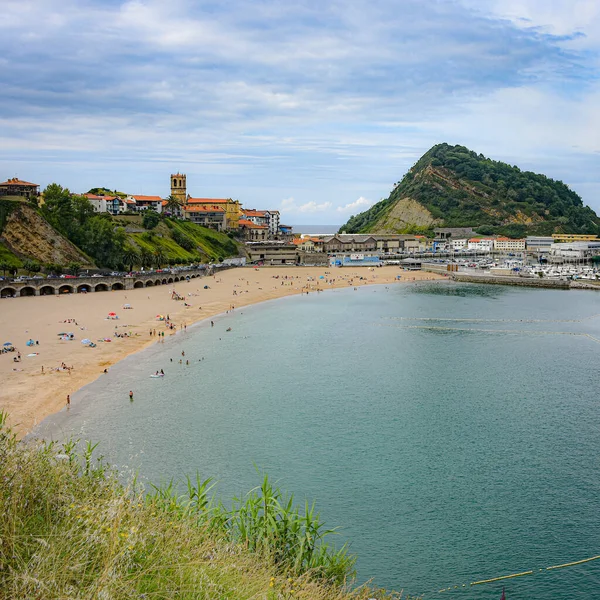 Getaria Spanien Juli 2021 Das Dorf Getaria Der Baskischen Küste — Stockfoto