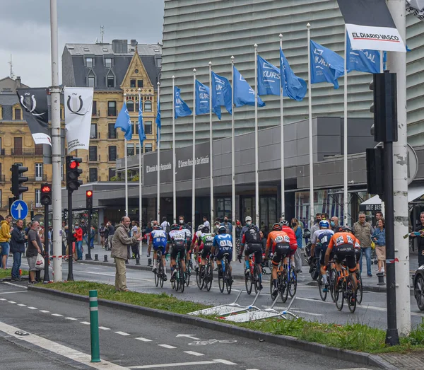 San Sebastian Spagna Agosto 2021 Squadre Ciclistiche Professionistiche Partecipano Alla — Foto Stock