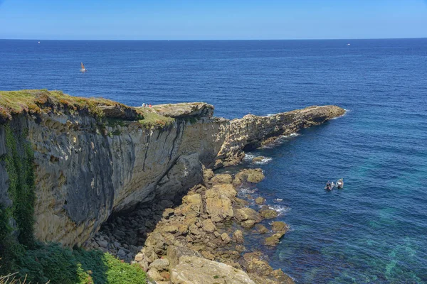 Vandringsleder Längs Den Karga Baskiska Kusten Nära Mount Jaizkibel Hondarribia — Stockfoto