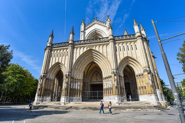 Vitoria Gasteiz Spain Aug 2021 Exformer Views Cathedral Santa Maria — 스톡 사진