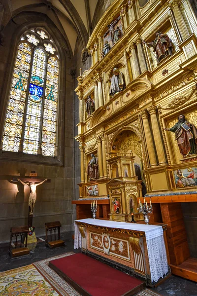 Vitoria Gasteiz España Ago 2021 Interior Catedral Santa Maria Catedral —  Fotos de Stock