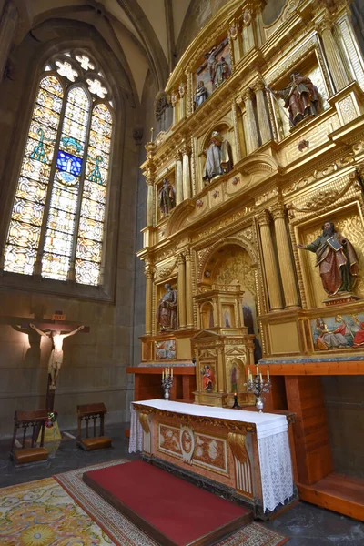 Vitoria Gasteiz España Ago 2021 Interior Catedral Santa Maria Catedral — Foto de Stock