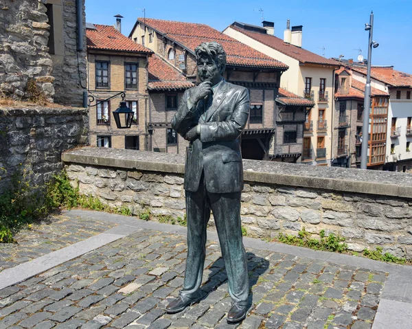 Vitoria Gasteiz Espagne Août 2021 Ken Follett Auteur Statue Wlesh — Photo