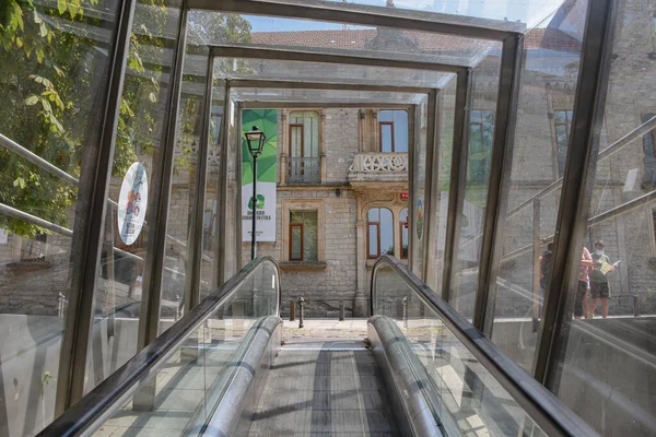 Vitoria Gasteiz Spain August 2021 Urban Escalators Public Transport Old — Stock Photo, Image