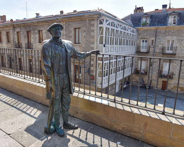 Vitoria Gasteiz Spanje Augustus 2021 Standbeeld Van Celedon Met Uitzicht — Stockfoto
