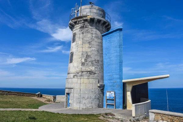 Faro Matxitxako Costa Vasca Cerca Bermeo Vizcaya España — Foto de Stock