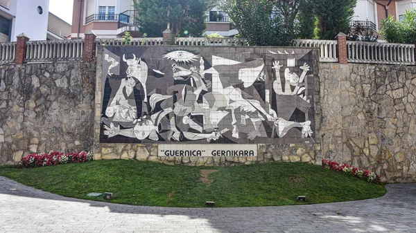 Guernica Espanha Setembro 2021 Mural Cerâmica Pintura Guernica Picasso — Fotografia de Stock