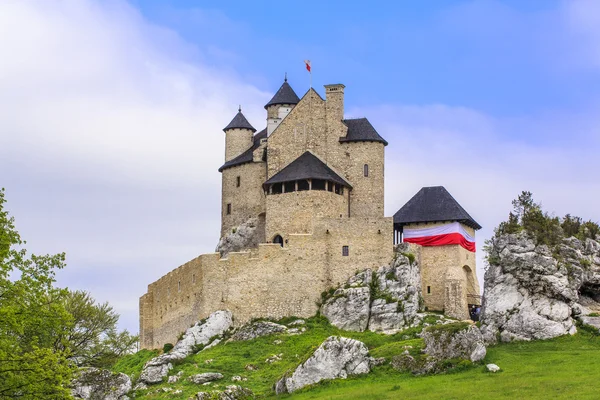 The old medieval castle in Bobolice, Poland — Stock Photo, Image