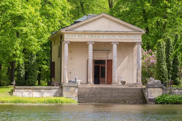 Prachtig park in Polen - arkadia in de buurt van lodz Rechtenvrije Stockafbeeldingen