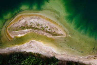 Zdjcie z drona jeziora, Polska
