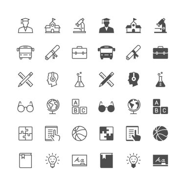 Eğitim simgeler, normal dahil ve durumunu etkinleştir.